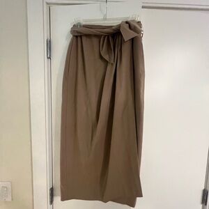 Ralph Lauren beige wool wrap skirt